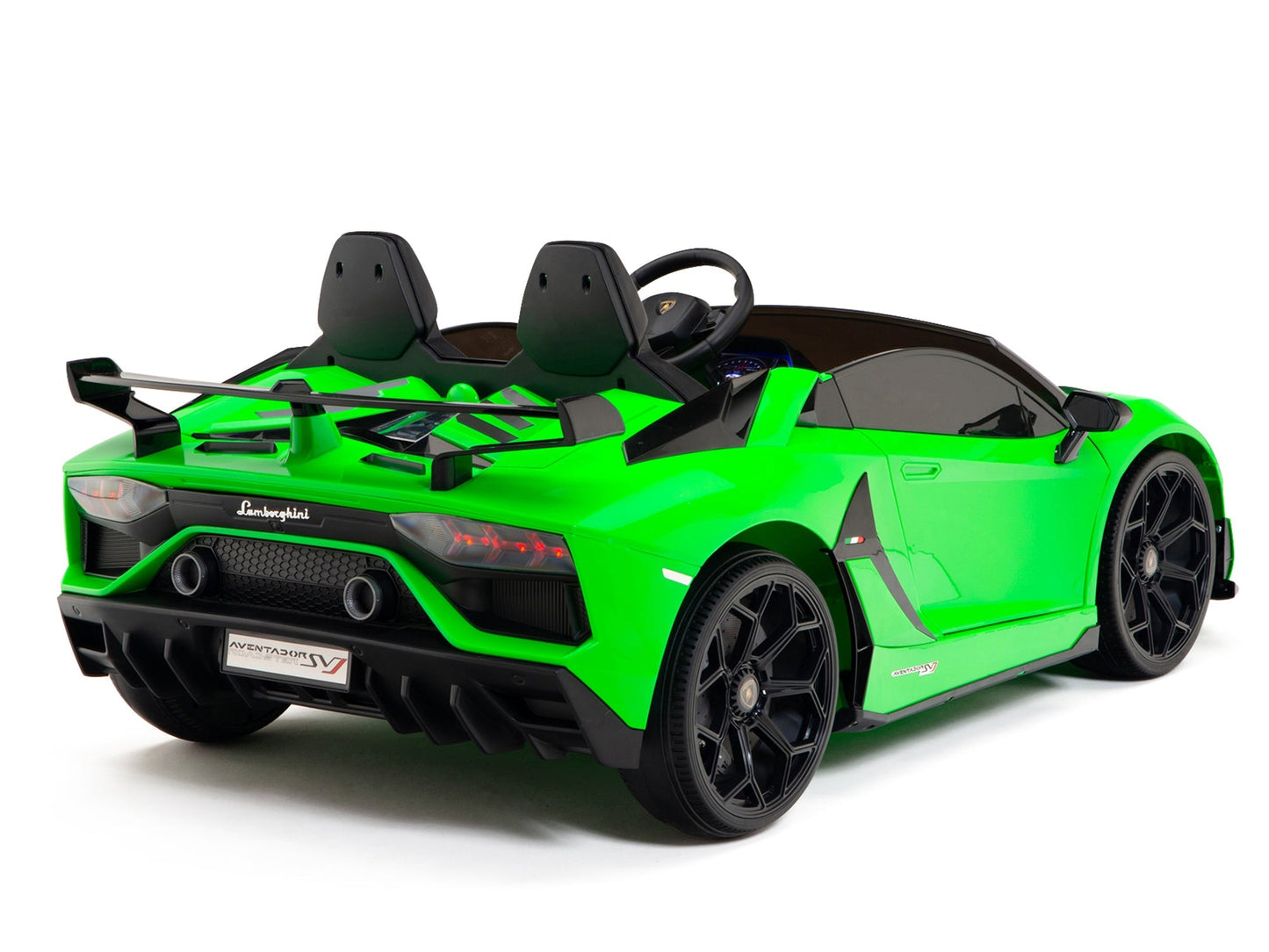 Lamborghini Aventador SVJ Drift Edition 24V Kids Ride-On Car with R/C Parental Remote | Green