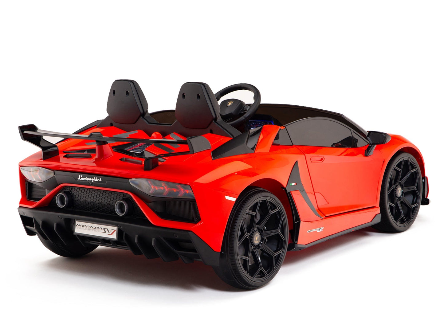 Lamborghini Aventador SVJ Drift Edition 24V Kids Ride-On Car with R/C Parental Remote | Red