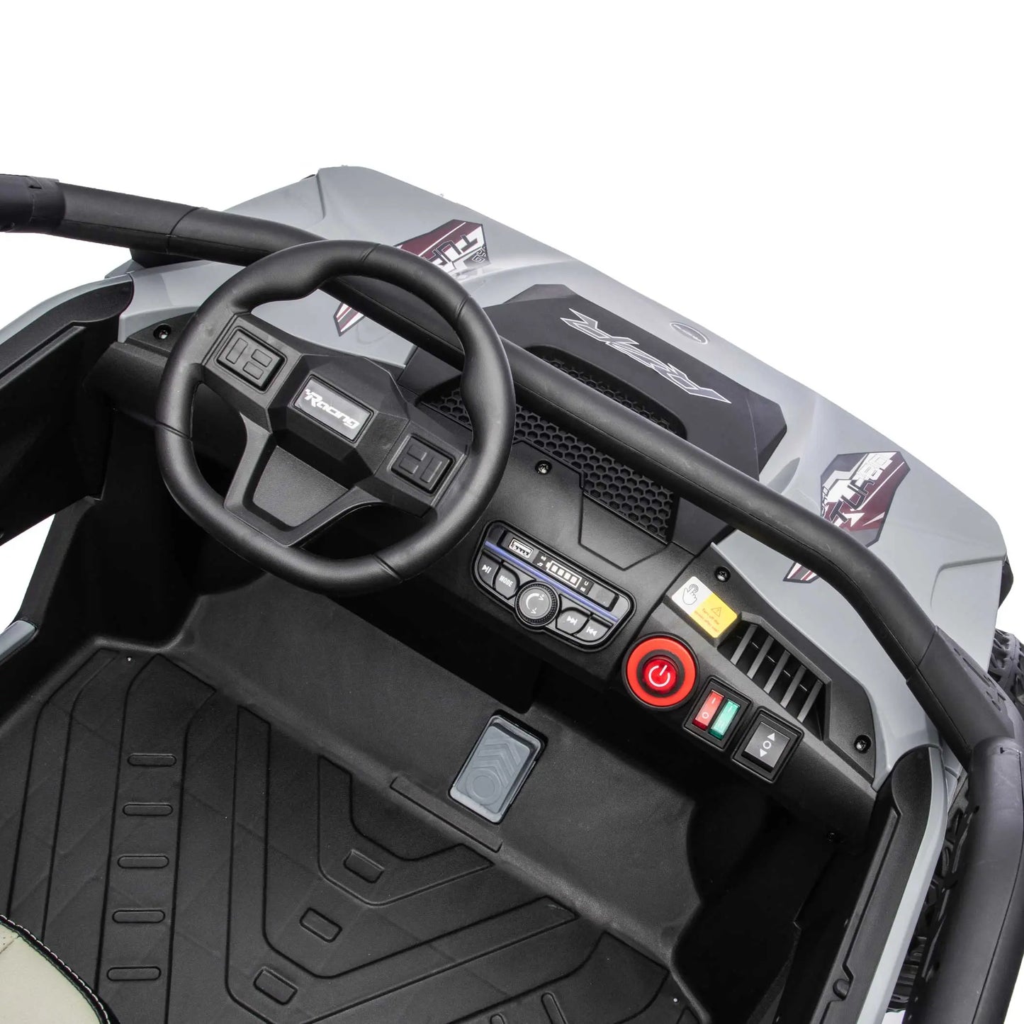 Trail Runner 24V 4WD Kids Ride-On UTV with R/C Parental Remote | Gray