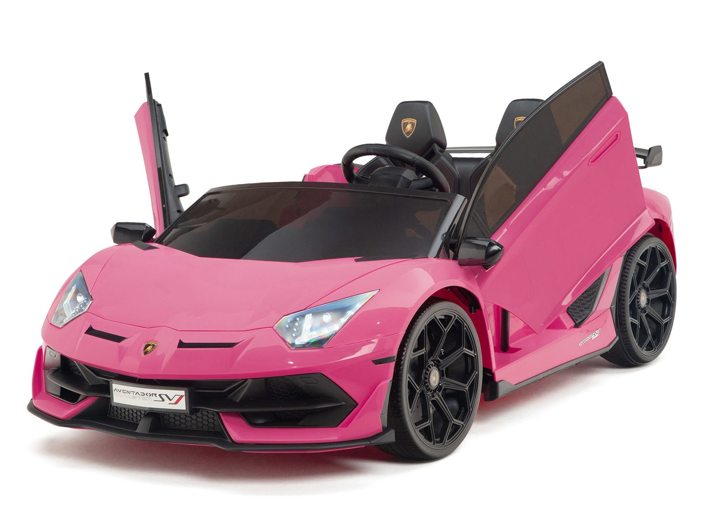 Lamborghini Aventador SVJ Drift Edition 24V Kids Ride-On Car with R/C Parental Remote | Pink