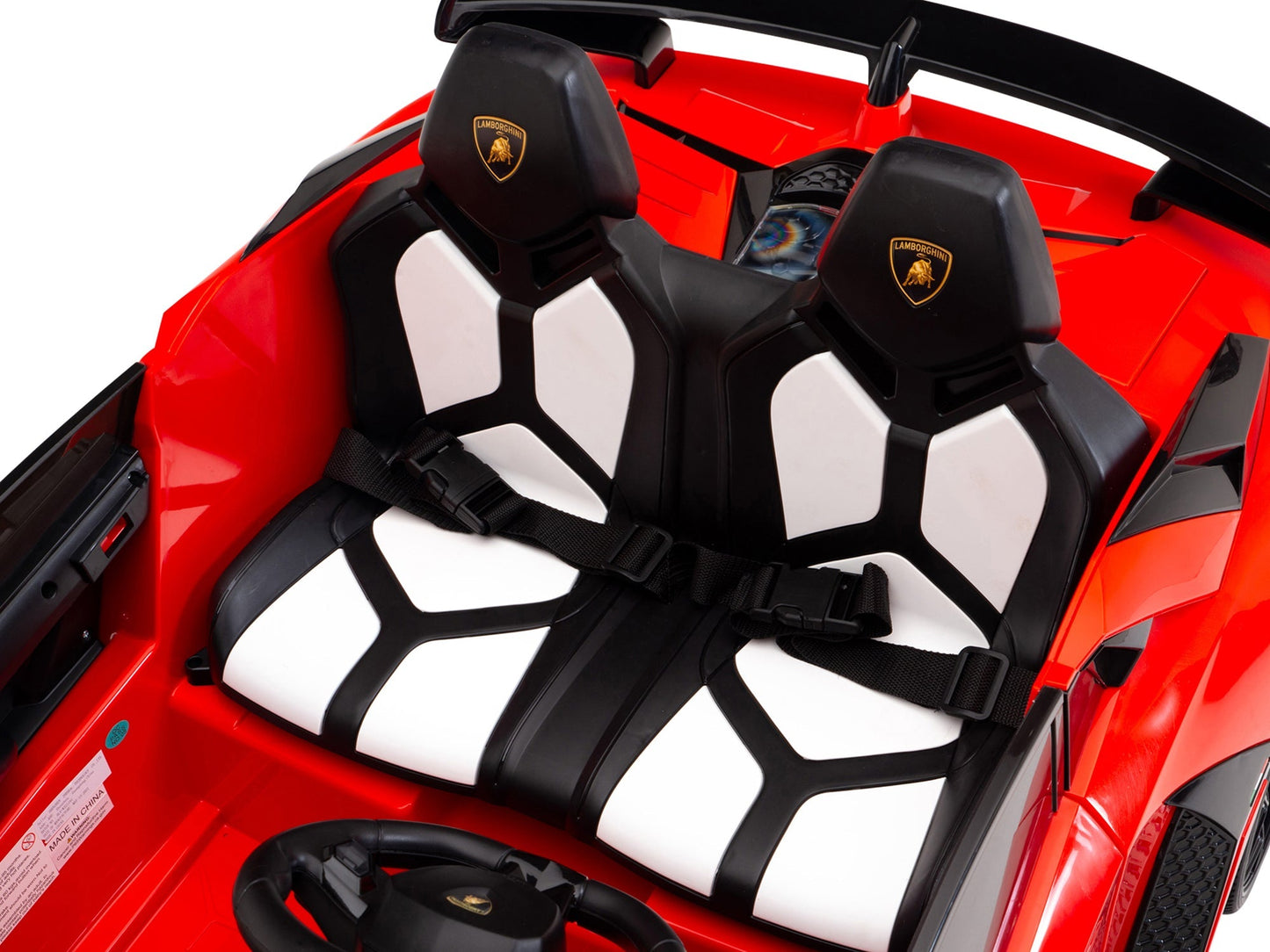 Lamborghini Aventador SVJ Drift Edition 24V Kids Ride-On Car with R/C Parental Remote | Red