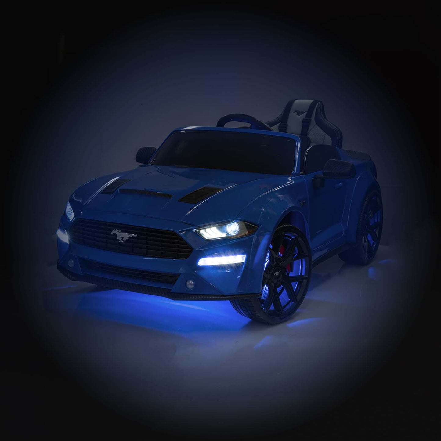 Ford Mustang GT Custom Edition 24V Kids Ride-On Car with R/C Parental Remote | White