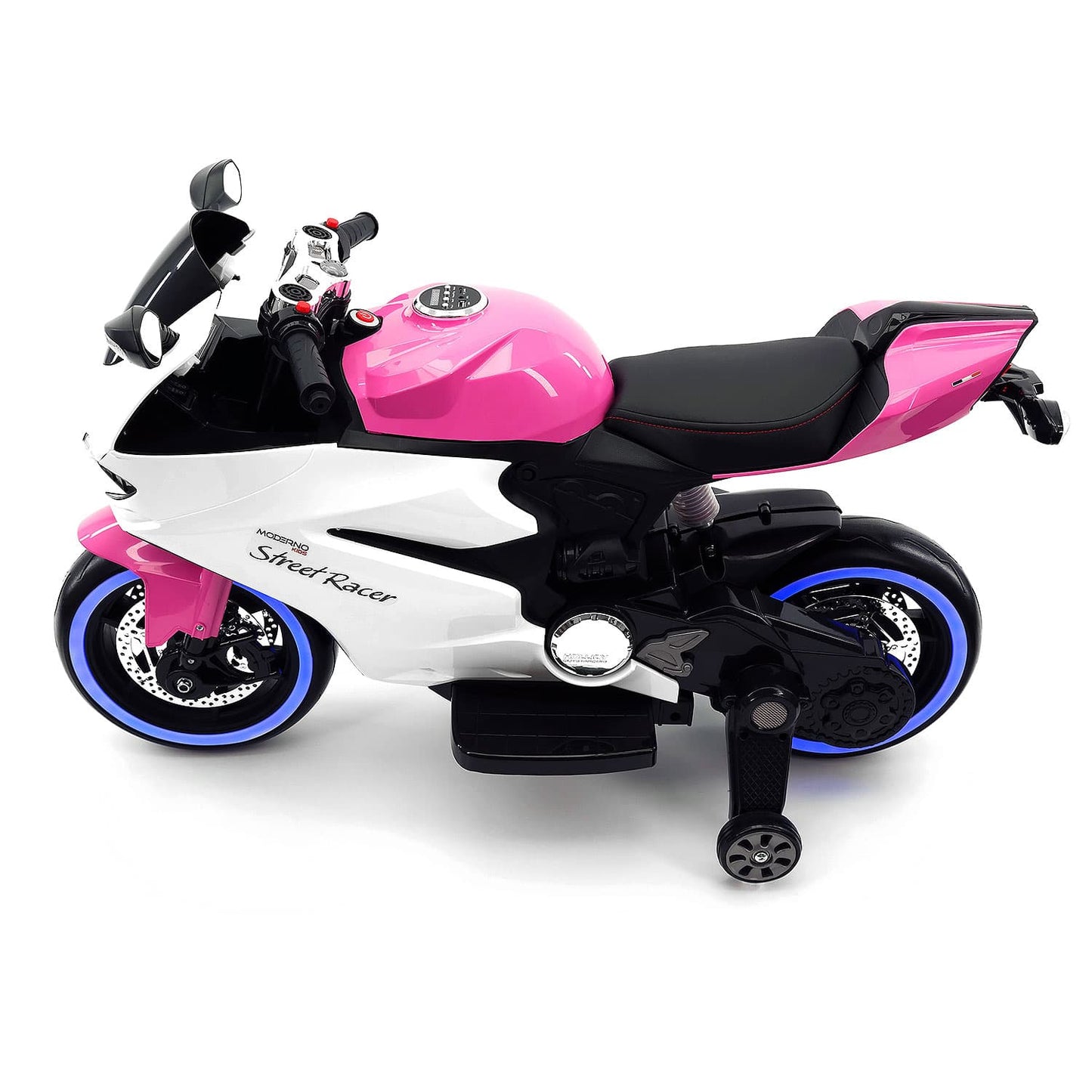 Street Racer 12V Electric Kids Ride-On Motorcycle | Pink
