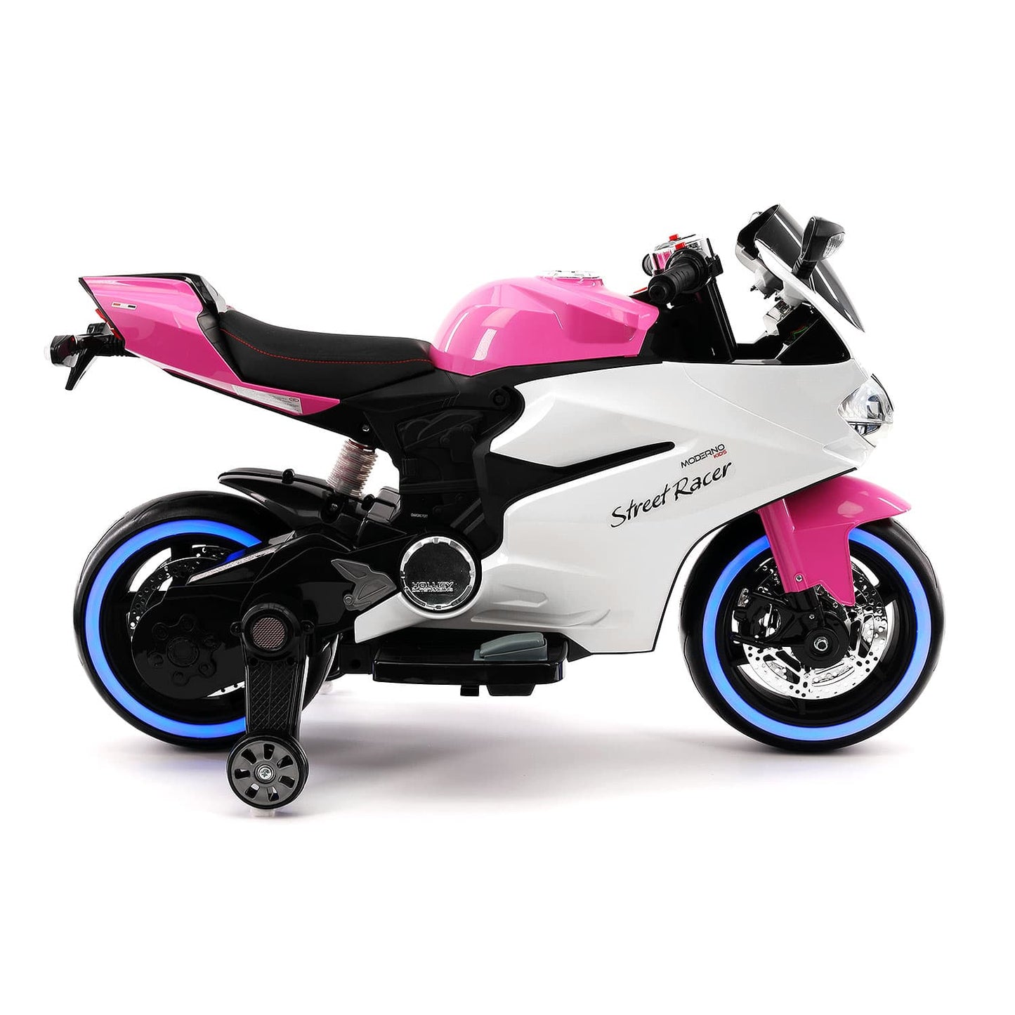 Street Racer 12V Electric Kids Ride-On Motorcycle | Pink