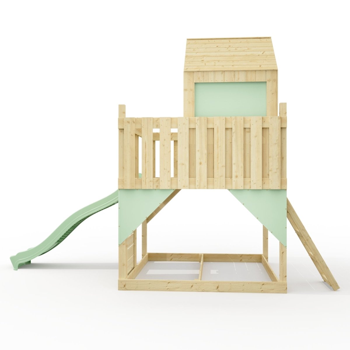 PolarPlay Kids Scandinavian Style Climbing Platform & Playhouse - Astrid Sage