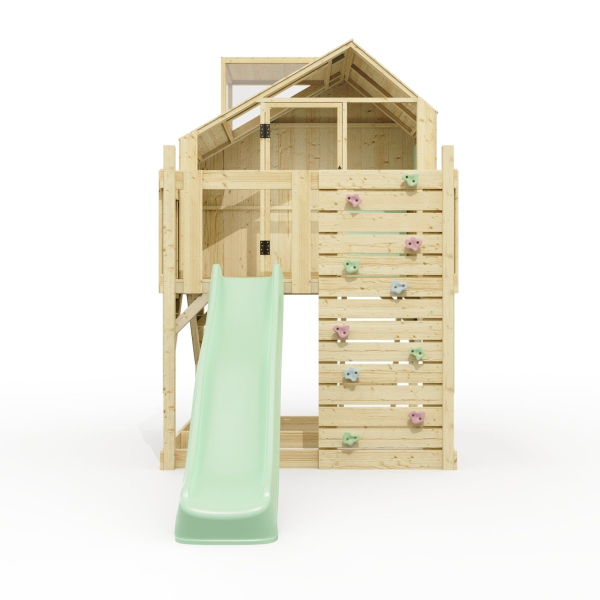 PolarPlay Kids Scandinavian Style Climbing Platform & Playhouse - Astrid Sage