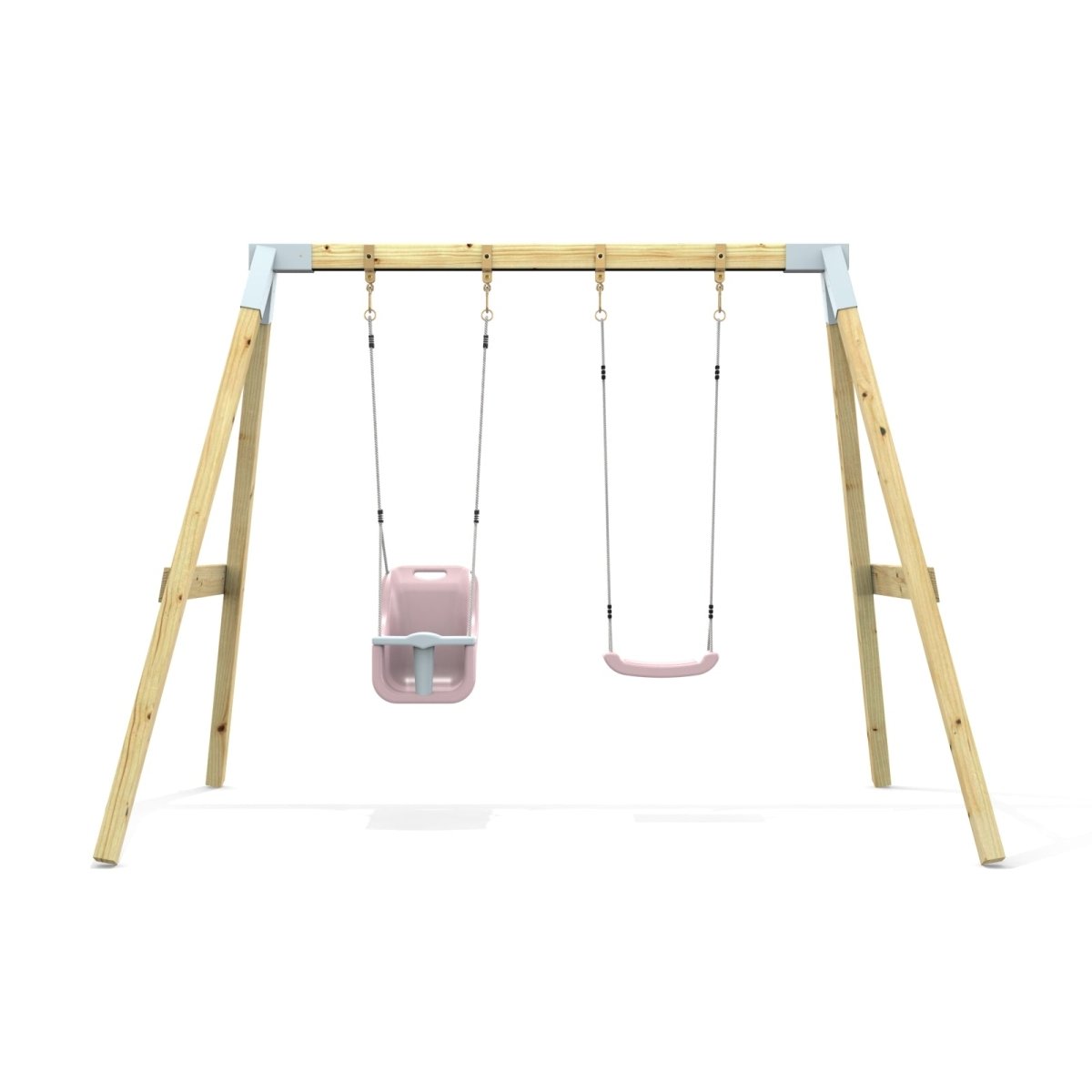 PolarPlay Premium Double Swing Set