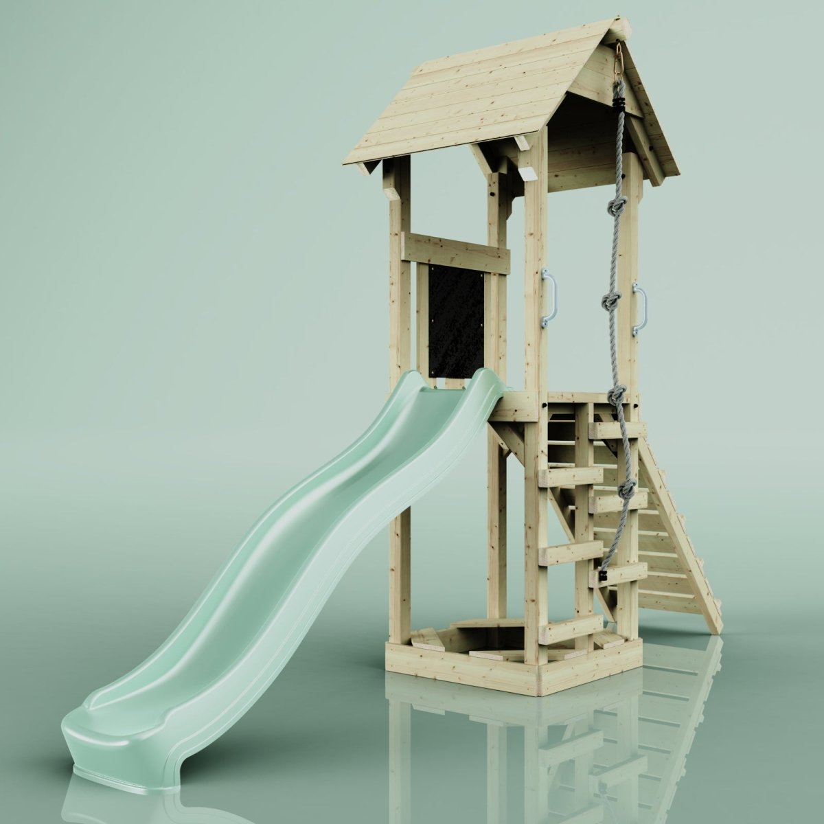 PolarPlay Tower Kids Wooden Climbing Frame - Yarin Sage