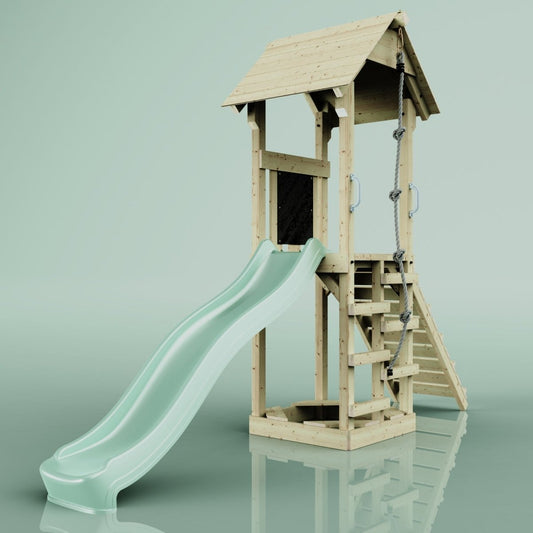 PolarPlay Tower Kids Wooden Climbing Frame - Yarin Sage