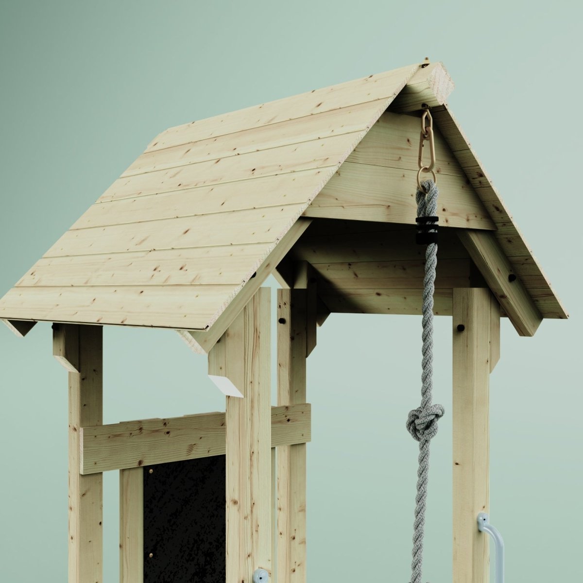 PolarPlay Tower Kids Wooden Climbing Frame - Yarin Sage