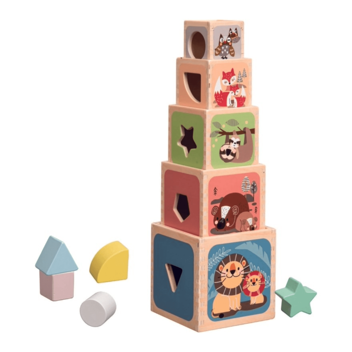 PolarPlay Wooden Early Education Toy Set - Counting