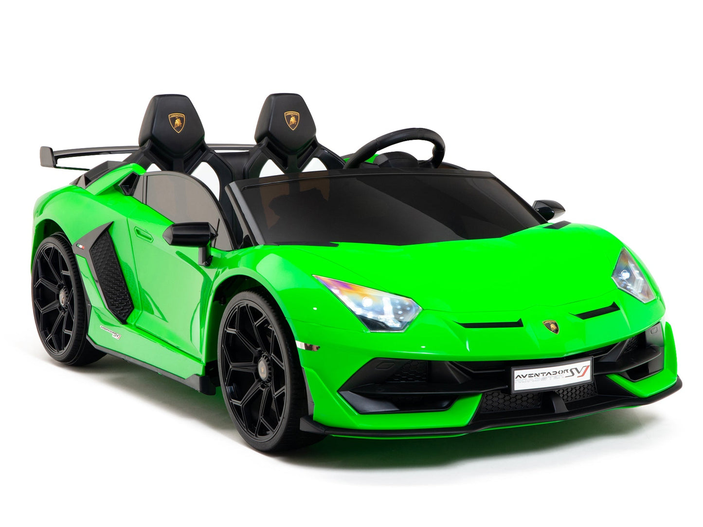 Lamborghini Aventador SVJ Drift Edition 24V Kids Ride-On Car with R/C Parental Remote | Green