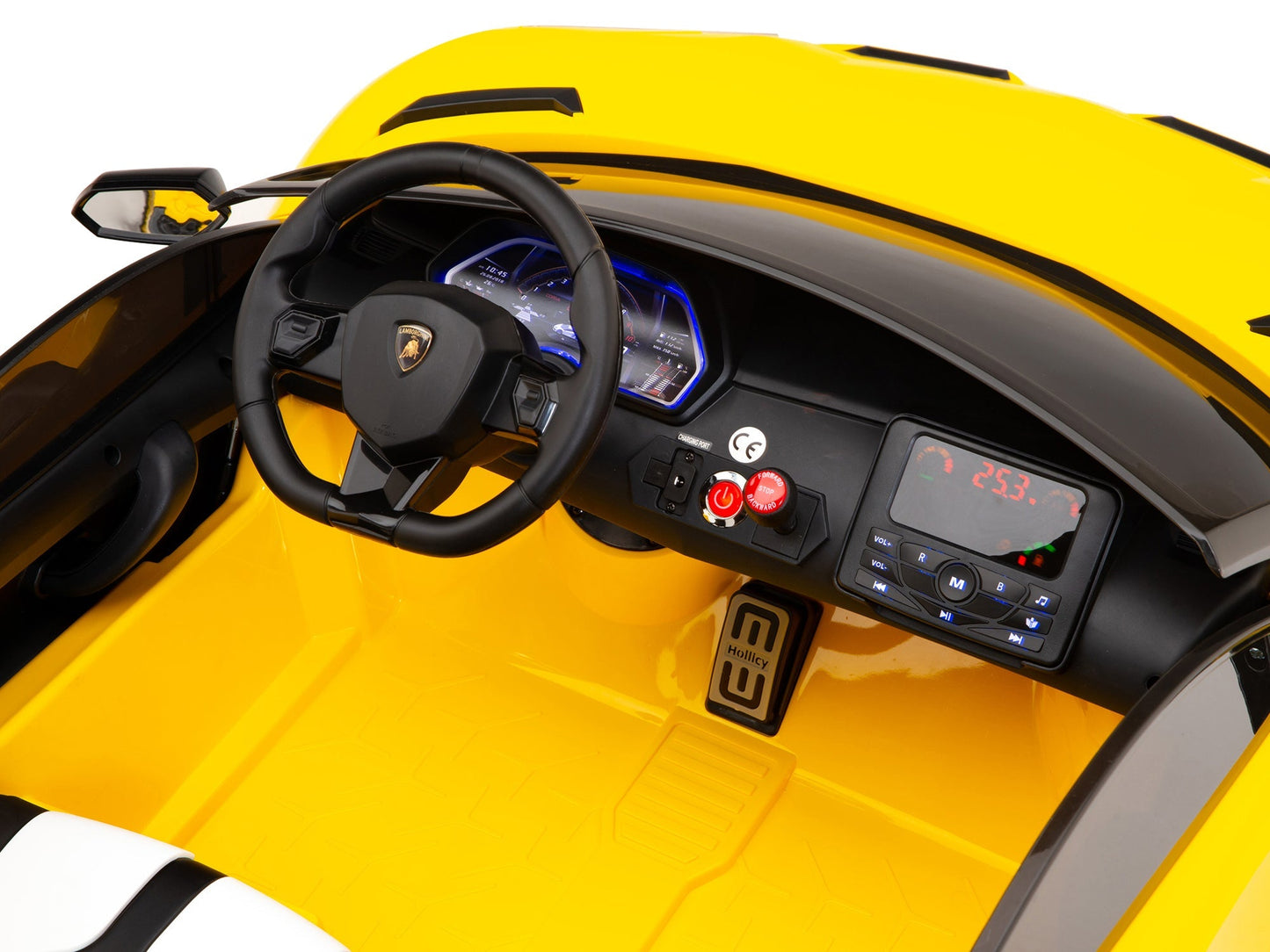 Lamborghini Aventador SVJ Drift Edition 24V Kids Ride-On Car with R/C Parental Remote | Yellow