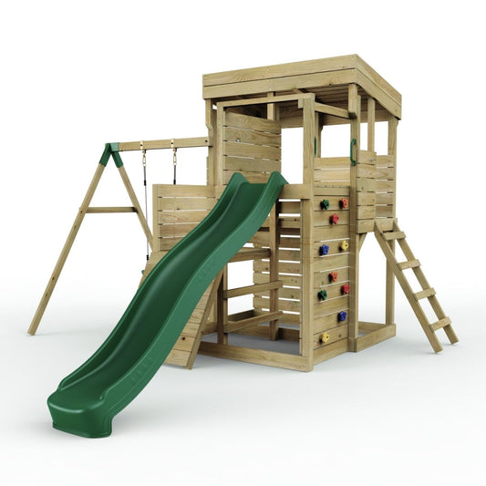ClassicPlay Sentinel XL Lookout Tower with 3 Decks, Single Swing and Slide