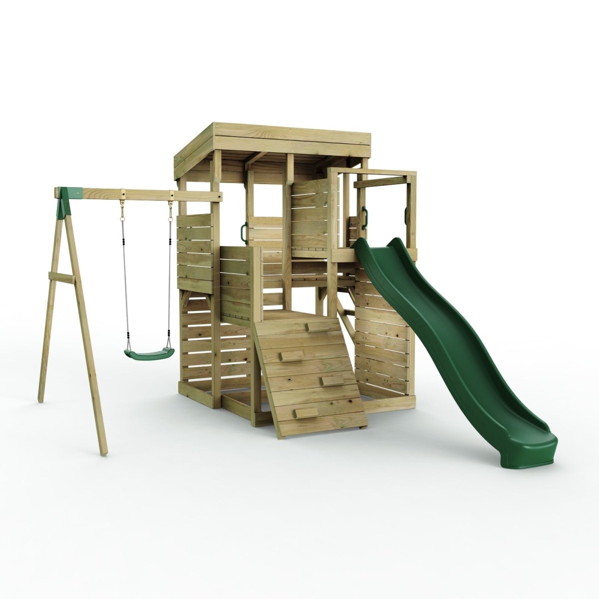 ClassicPlay Sentinel XL Lookout Tower with 3 Decks, Single Swing and Slide