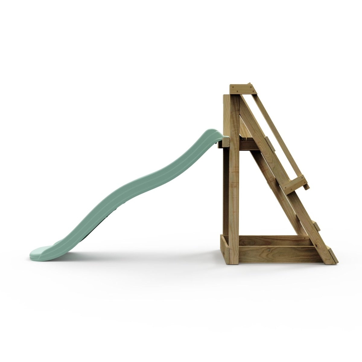 Rebo 6 ft Freestanding Kids Slide - Mint Green