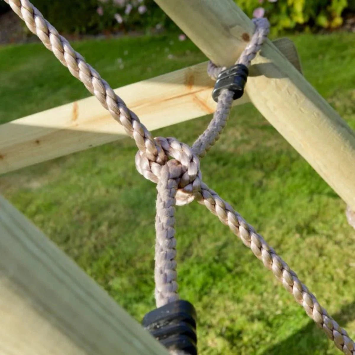 Rebo Single Swing Set with Climbing Wall and Slide - Amber Purple