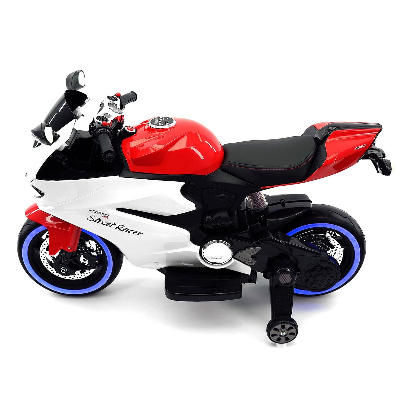 Street Racer 12V Electric Kids Ride-On Motorcycle | Red