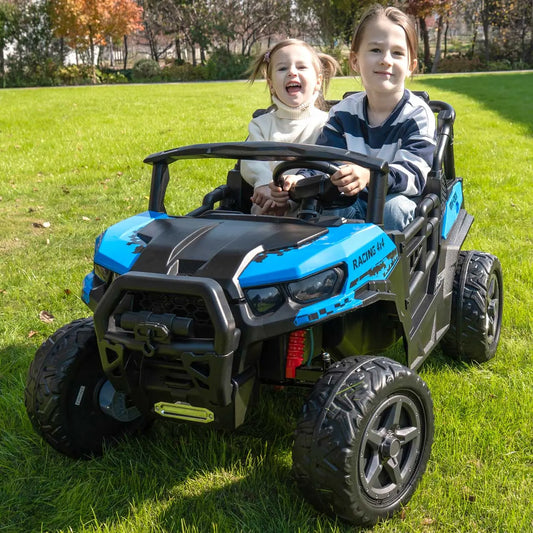 Trail Rider 24V 4WD Kids Ride-On UTV with R/C Parental Remote | Blue