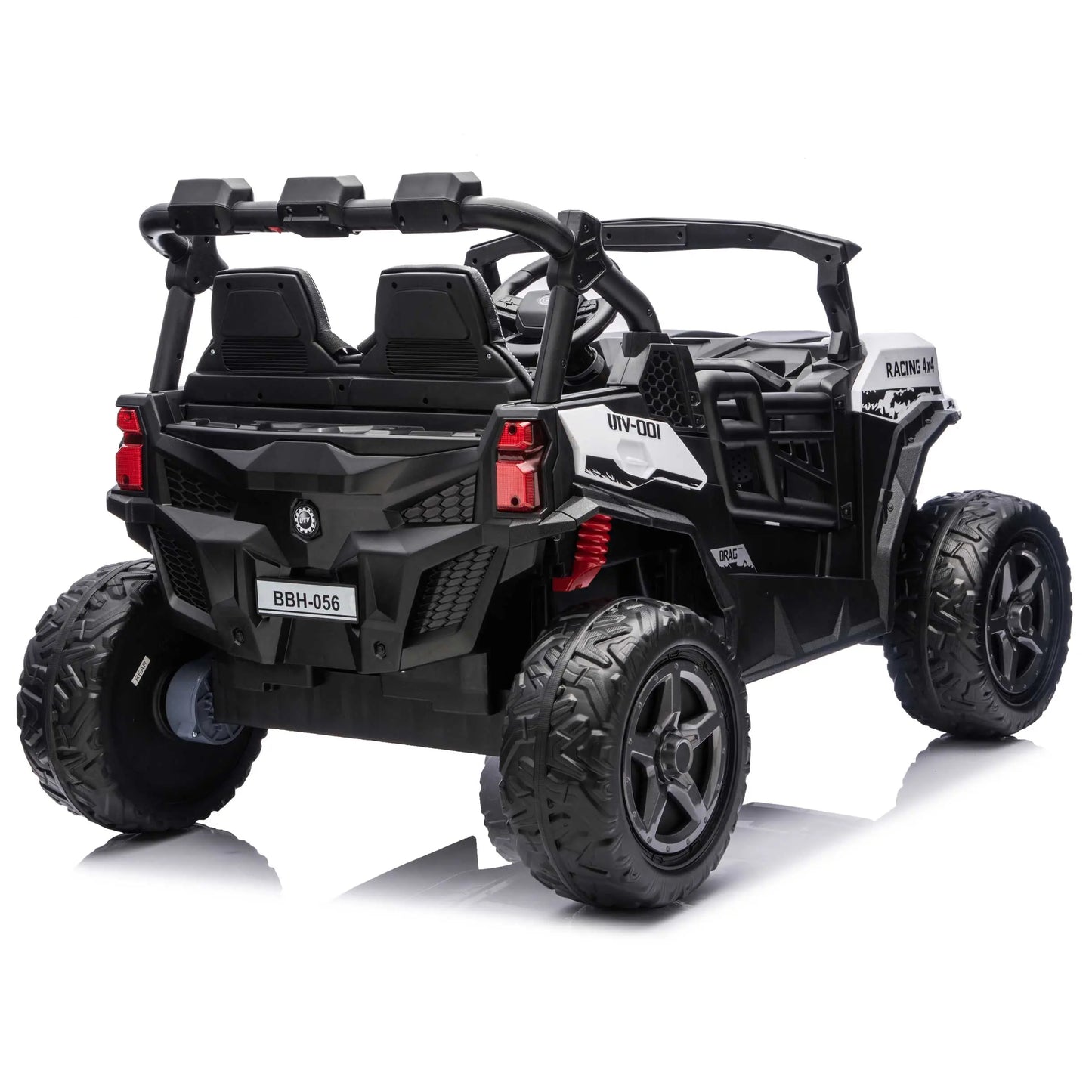 Trail Rider 24V 4WD Kids Ride-On UTV with R/C Parental Remote | White
