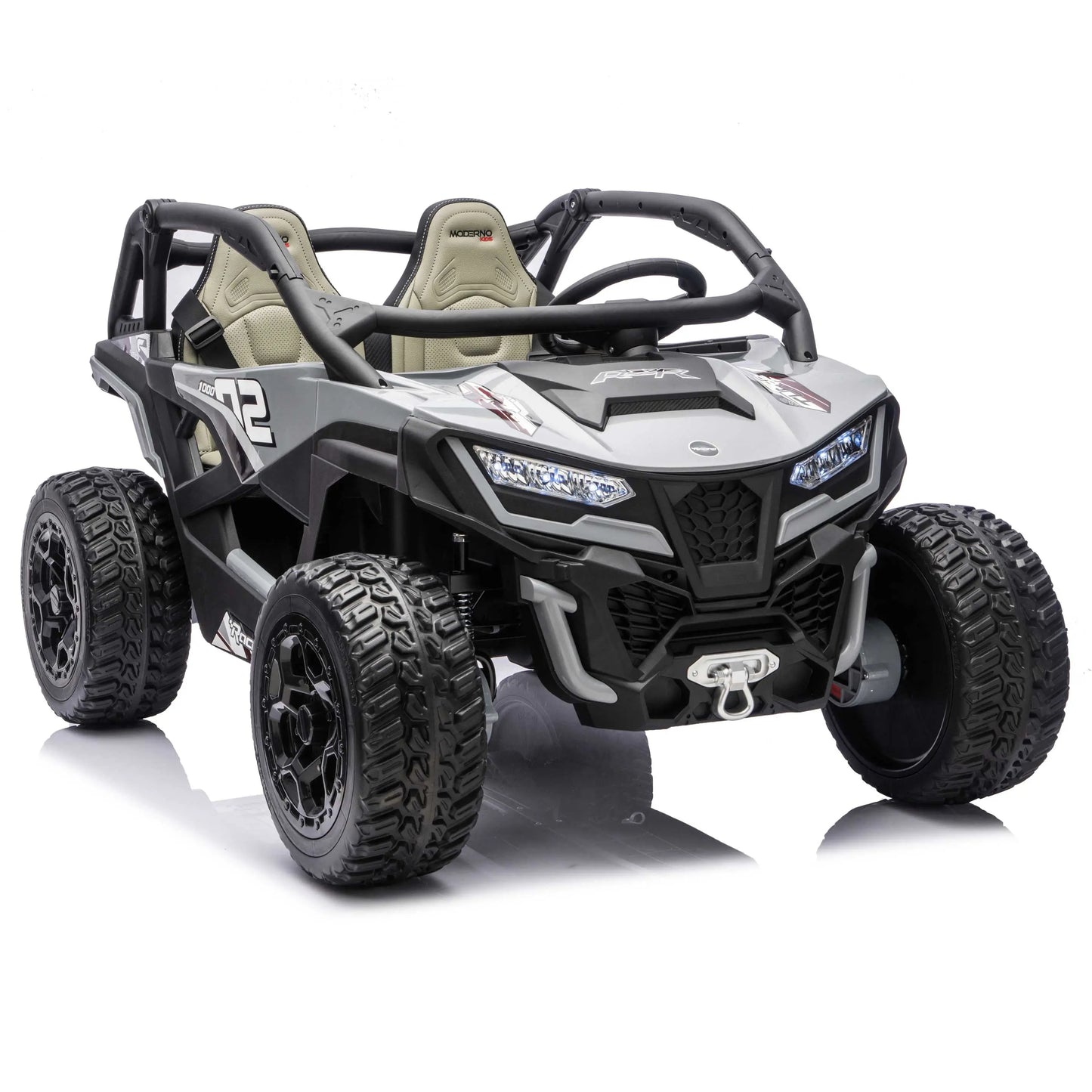 Trail Runner 24V 4WD Kids Ride-On UTV with R/C Parental Remote | Gray