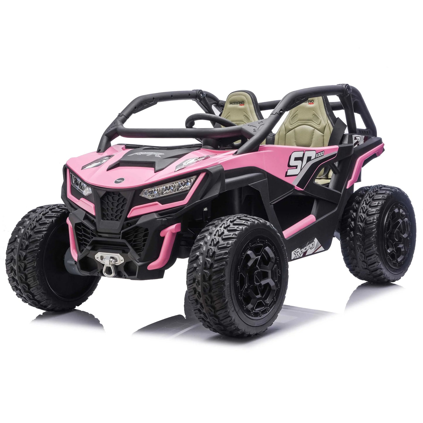 Trail Runner 24V 4WD Kids Ride-On UTV with R/C Parental Remote | Pink