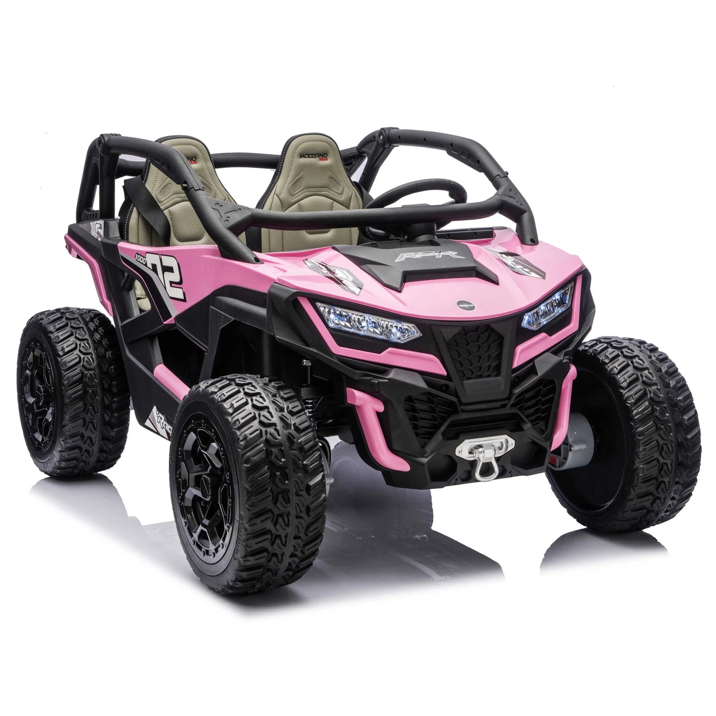 Trail Runner 24V 4WD Kids Ride-On UTV with R/C Parental Remote | Pink