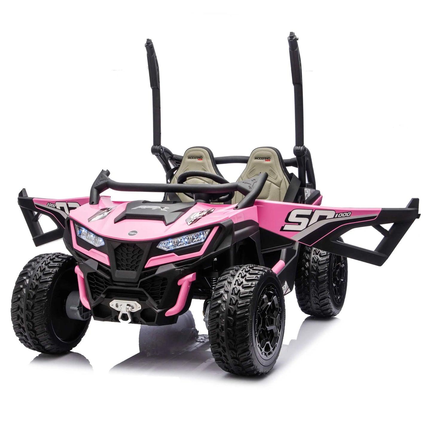 Trail Runner 24V 4WD Kids Ride-On UTV with R/C Parental Remote | Pink