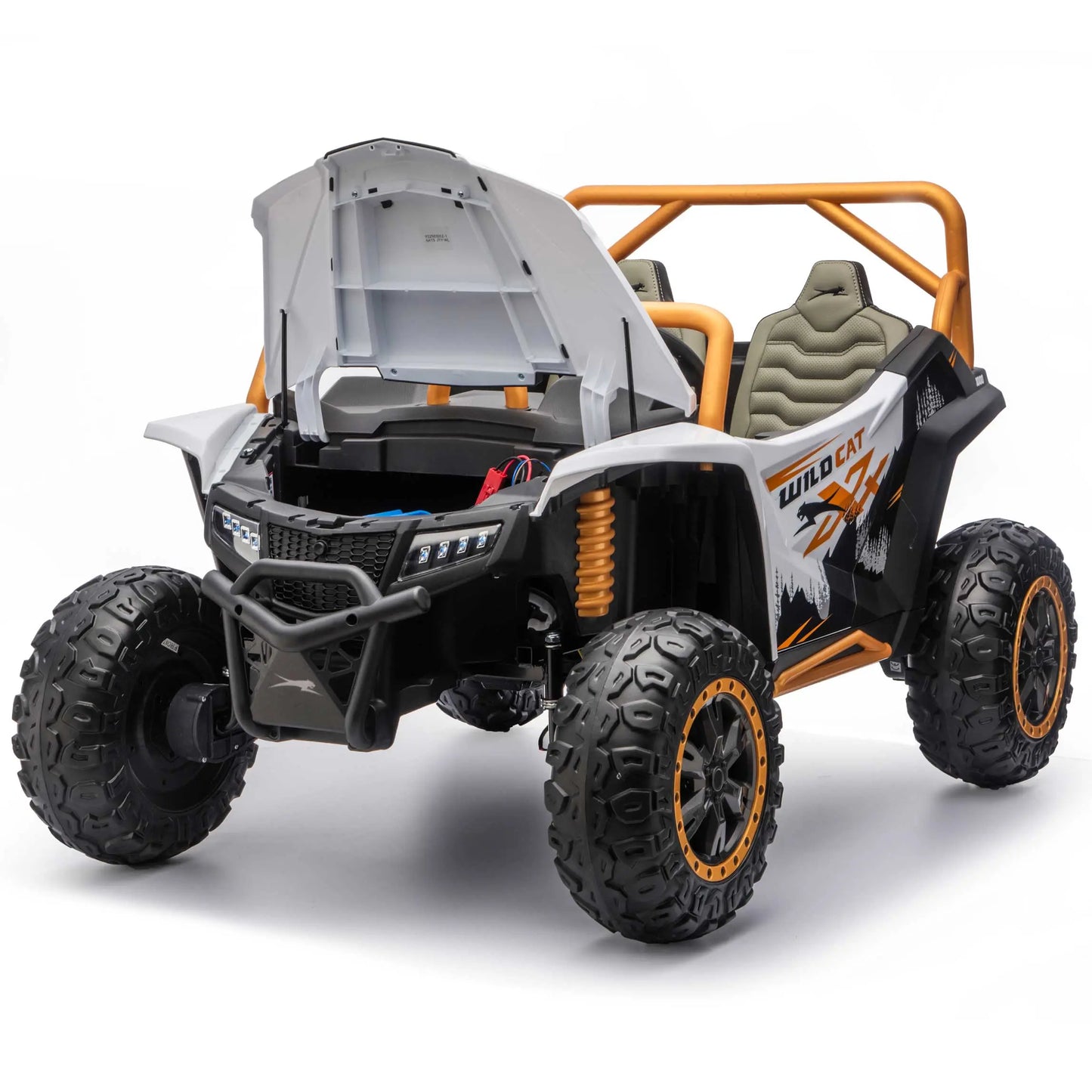 Arctic Cat XL 24V 4WD Kids Ride-On UTV with R/C Parental Remote | White