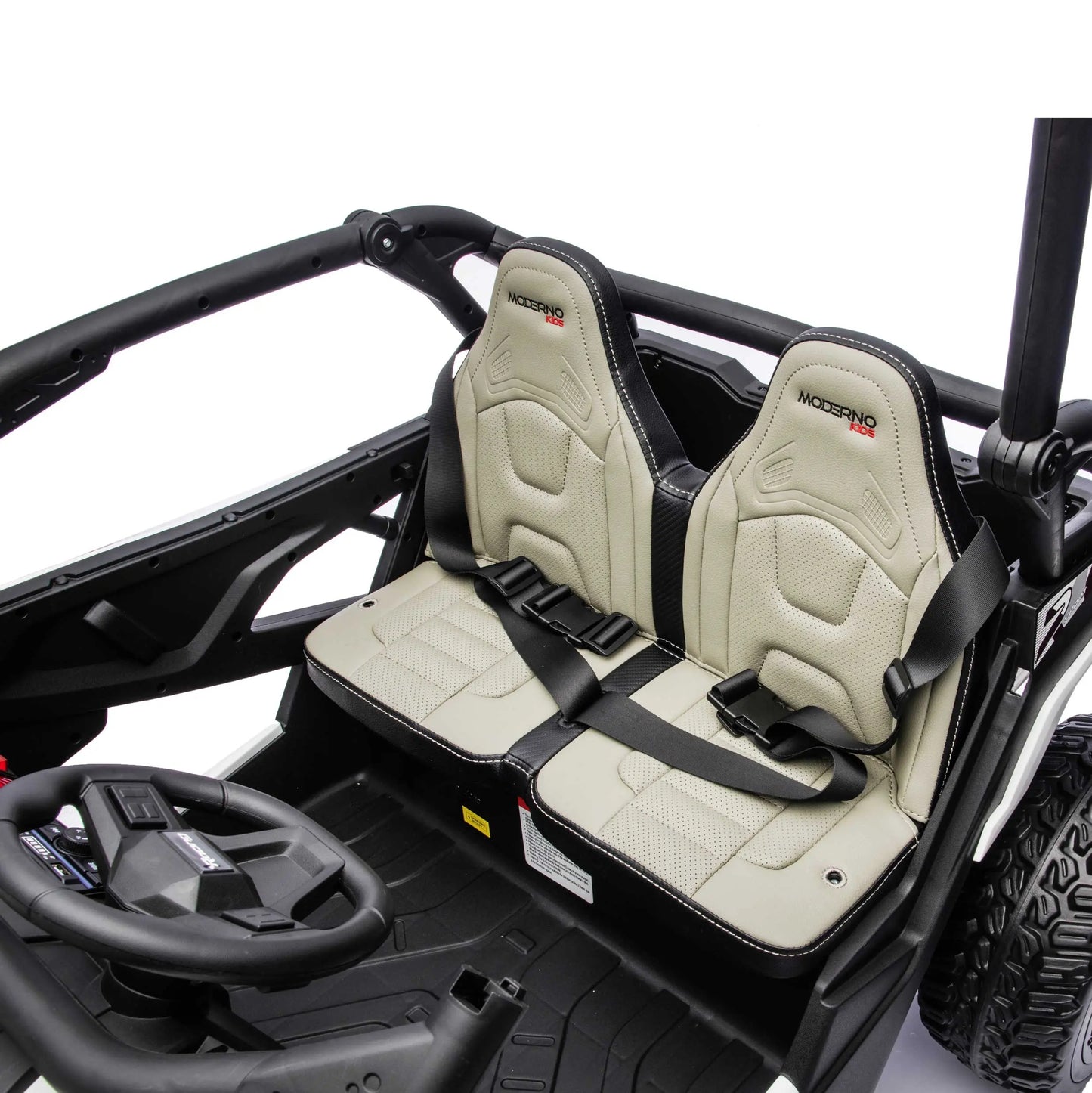 Trail Runner 24V 4WD Kids Ride-On UTV with R/C Parental Remote | White