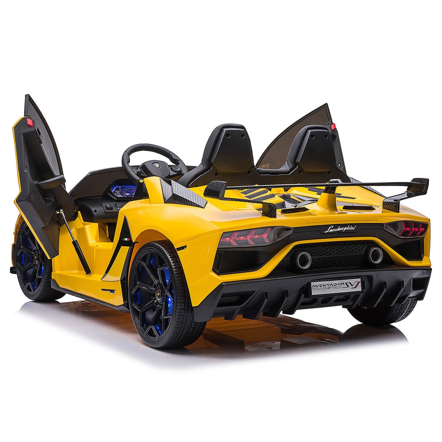 Lamborghini Aventador SVJ 24V Kids Ride-On Car with R/C Parental Remote | Yellow
