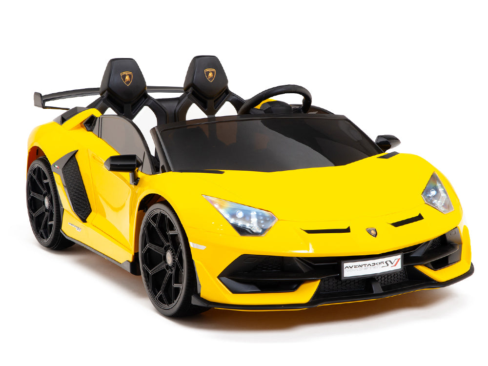 Lamborghini Aventador SVJ Drift Edition 24V Kids Ride-On Car with R/C Parental Remote | Yellow